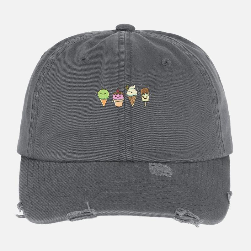 Glacier Glacier Glacier Casquette vintage effet usé Flexfit