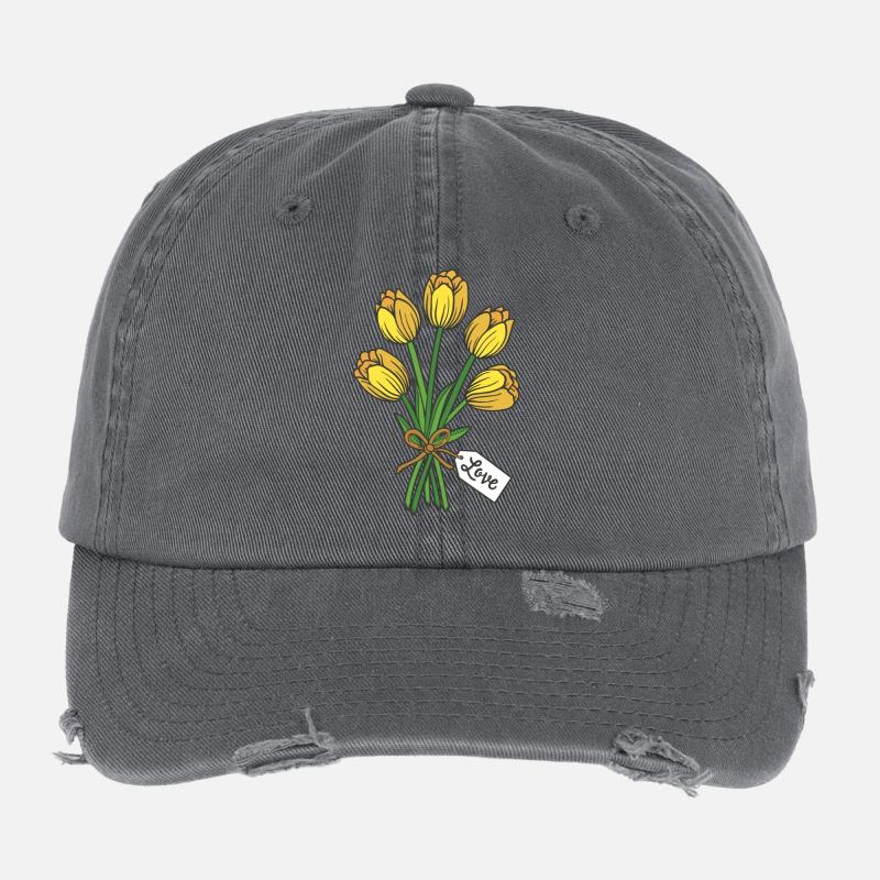 Tulipes Casquette vintage effet usé Flexfit
