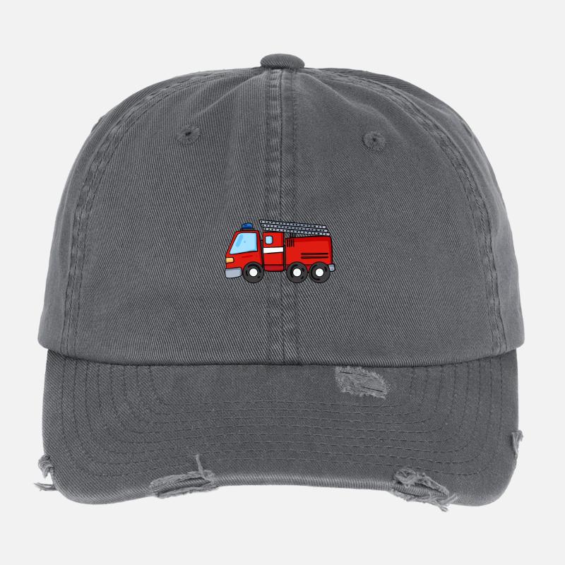 Camion de pompier Casquette vintage effet usé Flexfit