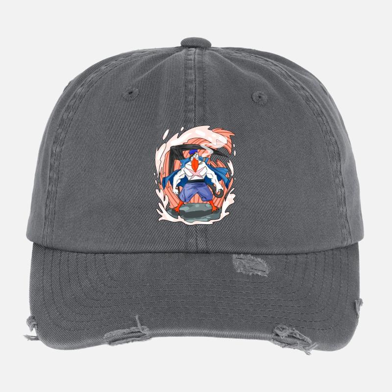 Möwe mit Anker Flexfit Vintage Destroyed Cap