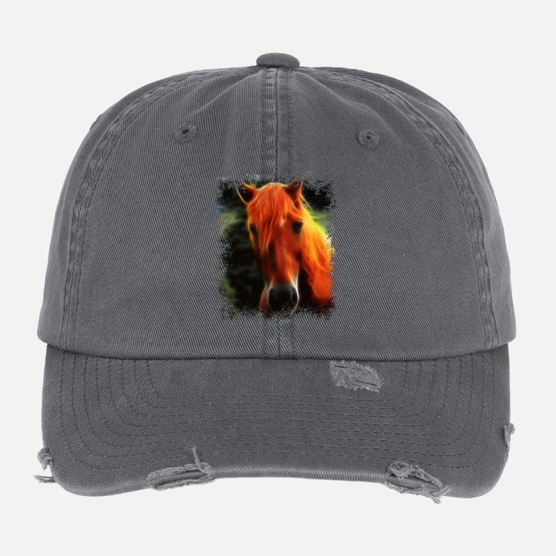 Pferd Wildpferd Flexfit Vintage Destroyed Cap