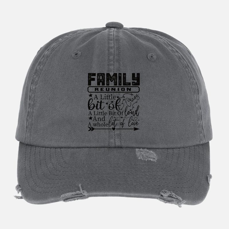 Réunion de famille un peu folle Casquette vintage effet usé Flexfit