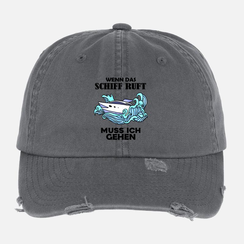 Schiff Schifffahrt Flexfit Vintage Destroyed Cap