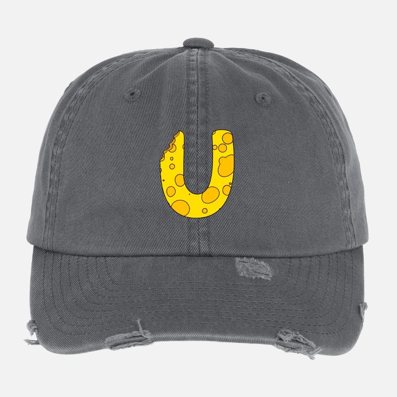 Buchstabe U Flexfit Vintage Destroyed Cap