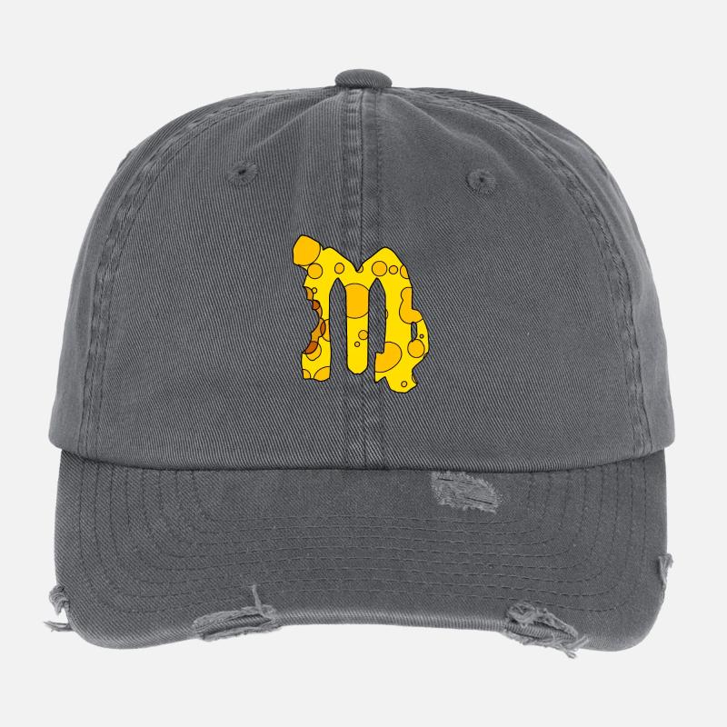 Signe du zodiaque Vierge Casquette vintage effet usé Flexfit