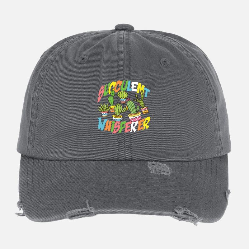succulent whisperer Flexfit Vintage Destroyed Cap