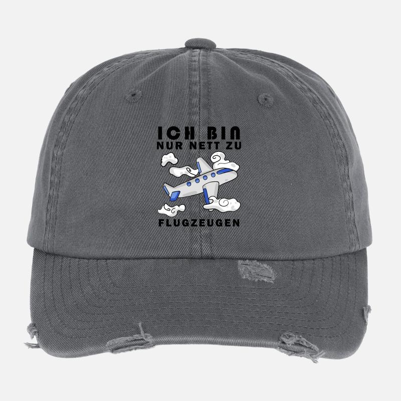 Modellflug Pilot Modellbau Flugzeug Modellbauer Flexfit Vintage Destroyed Cap