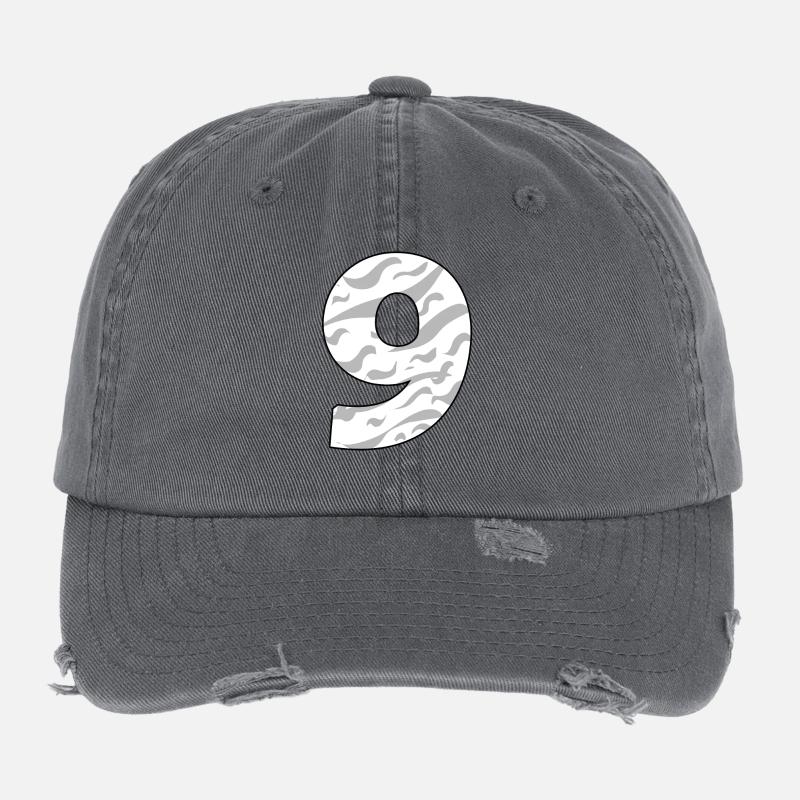 NINE - 9 Flexfit Vintage Destroyed Cap