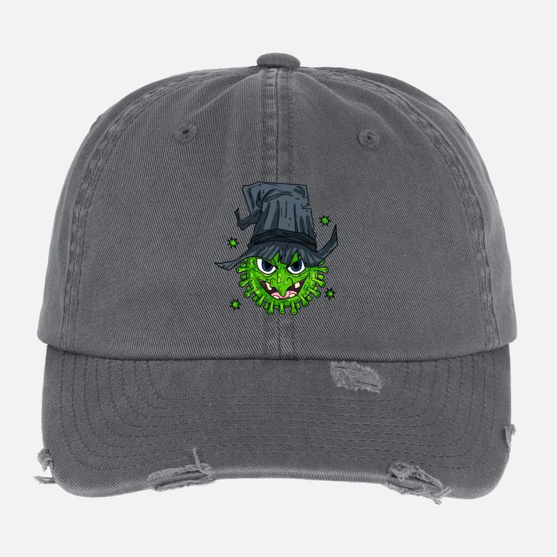 Virus de la sorcière Casquette vintage effet usé Flexfit