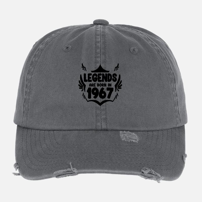 1967 - Born 1967 Flexfit Vintage Destroyed Cap