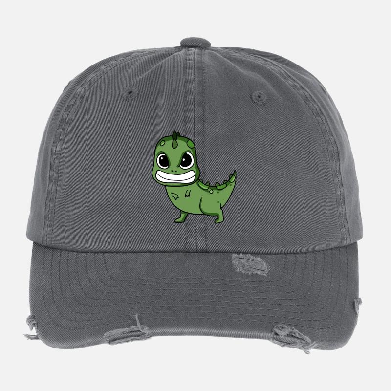 Angry Dinosaur Flexfit Vintage Destroyed Cap