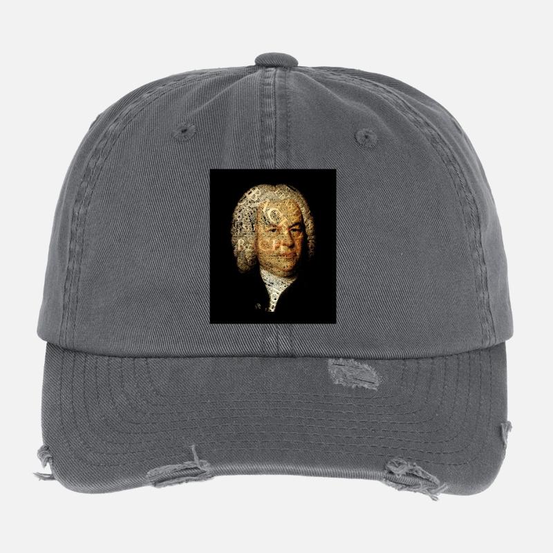 Johann Sebastian Bach Flexfit Vintage Destroyed Cap