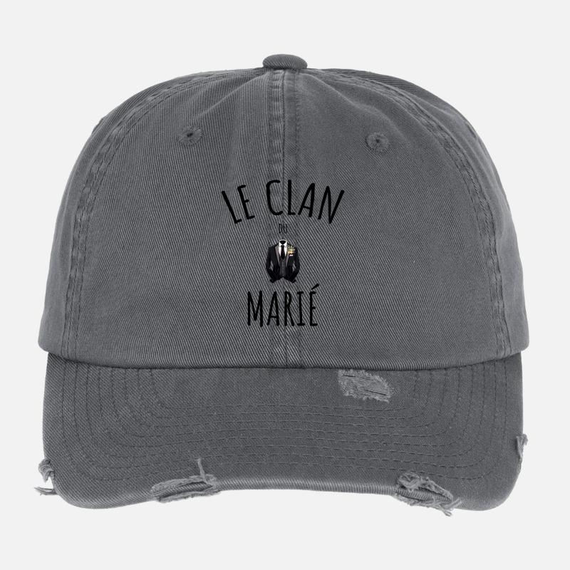 Le clan du marié Casquette vintage effet usé Flexfit