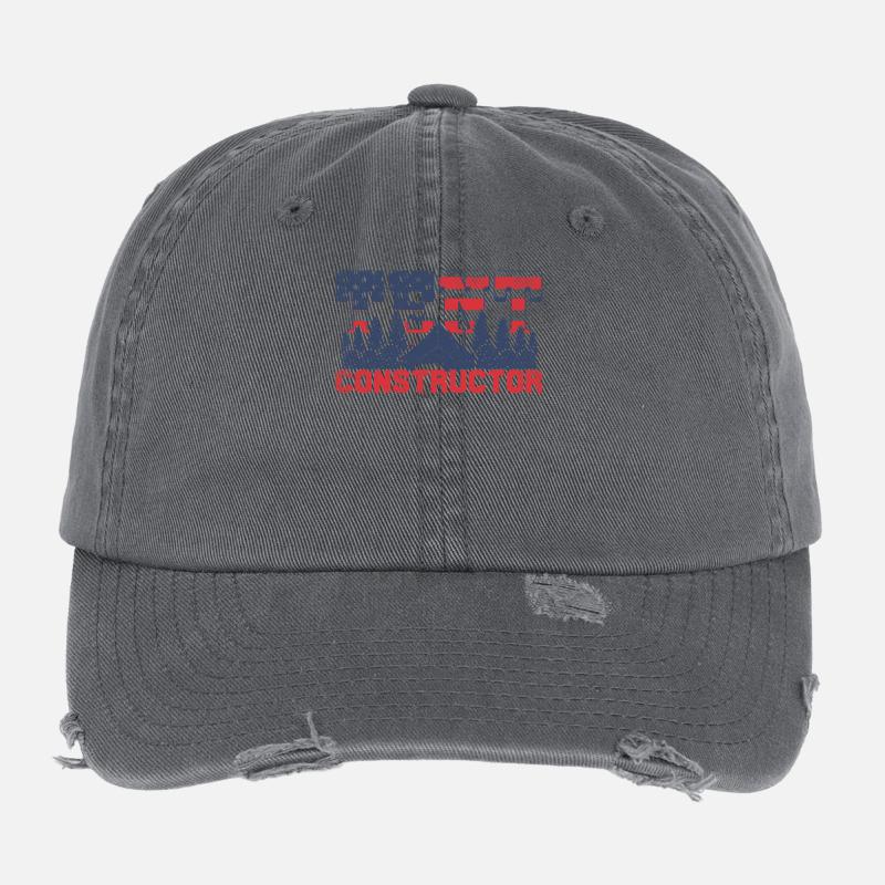 Tent constructor Flexfit Vintage Destroyed Cap