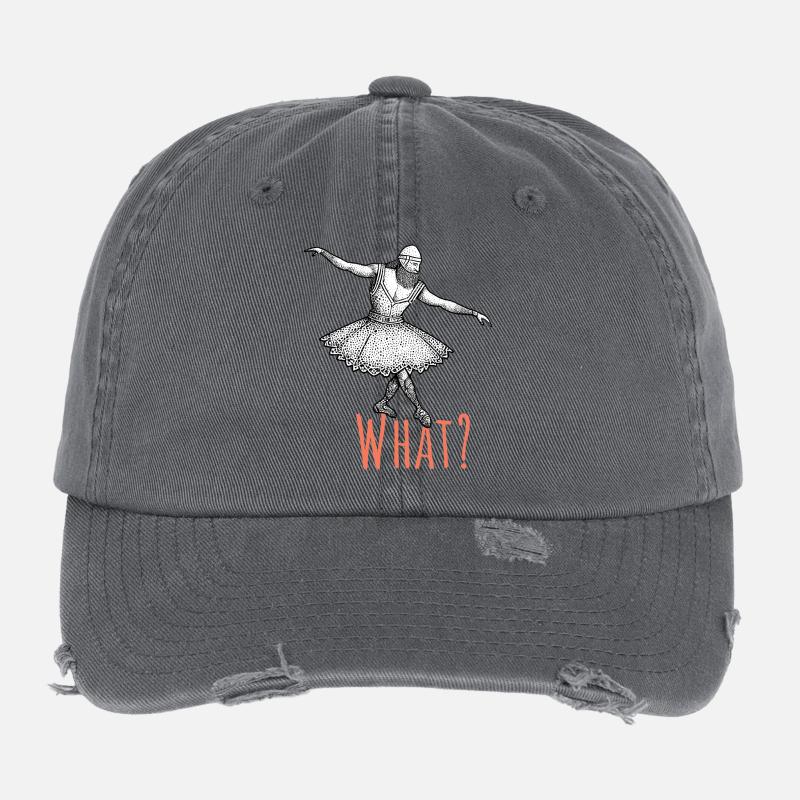 Viking - Dancing Ballet - What? Flexfit Vintage Destroyed Cap