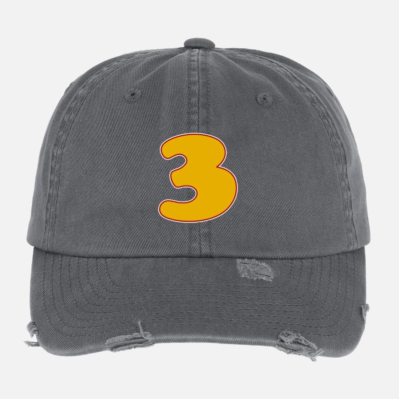 3 - Trois Casquette vintage effet usé Flexfit