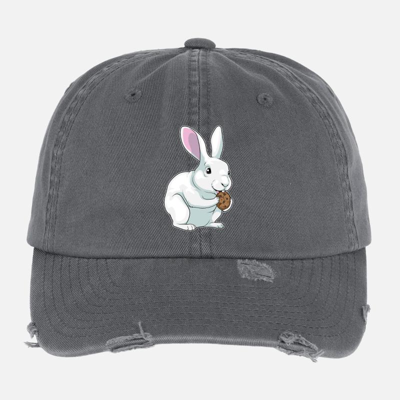 Biscuit lapin Casquette vintage effet usé Flexfit