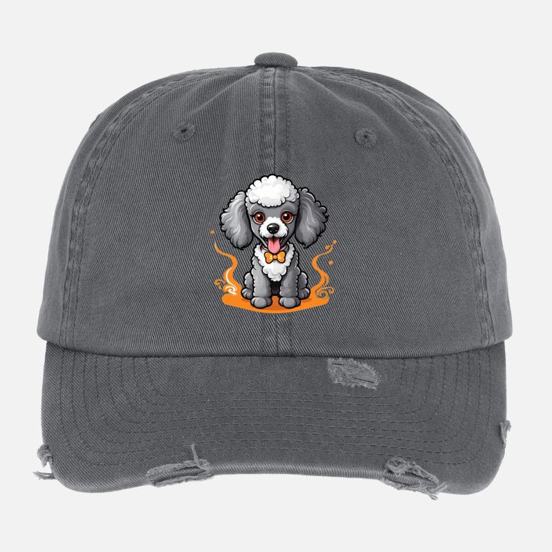 Caniche pimpant Casquette vintage effet usé Flexfit