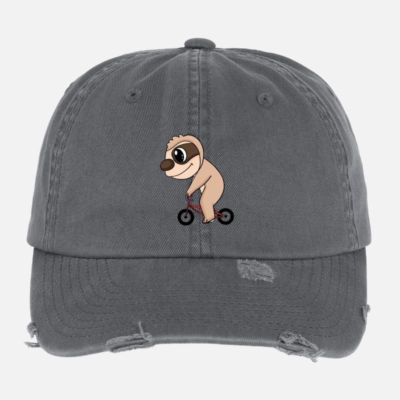 Faultier Fahrrad Flexfit Vintage Destroyed Cap