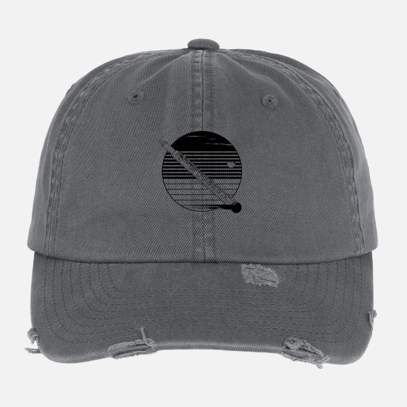 Flöte Skizze Flexfit Vintage Destroyed Cap