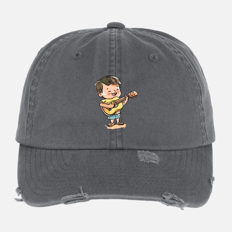 Ukulélé Garçon Graphique Casquette vintage effet usé Flexfit