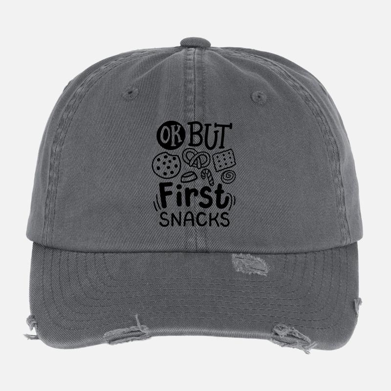 Snack Feinschmecker Essen Liebhaber Flexfit Vintage Destroyed Cap