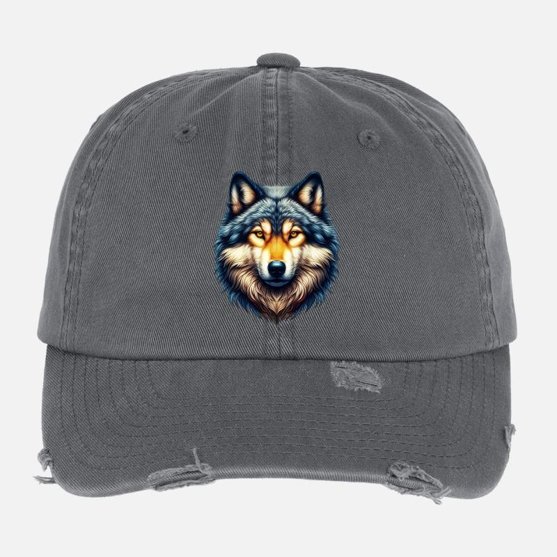 Loup Casquette vintage effet usé Flexfit