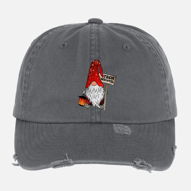 Tech Wichtel – IT Weihnachtsgnom Flexfit Vintage Destroyed Cap