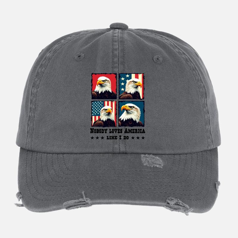 Bald eagle Flexfit Vintage Destroyed Cap