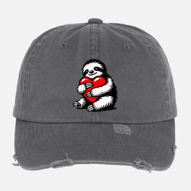 Sloth Flexfit Vintage Destroyed Cap