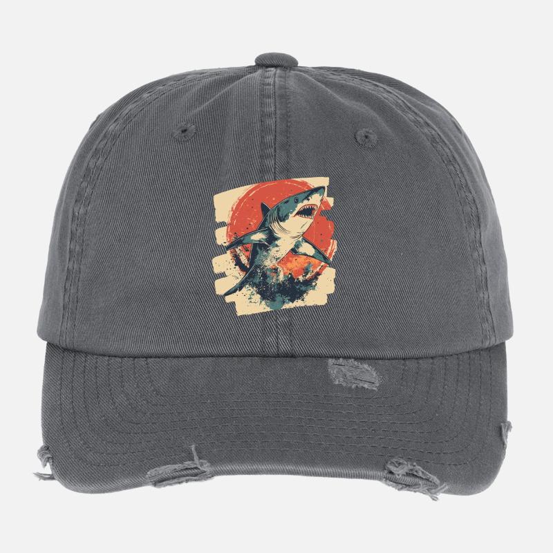 Haifisch Retro Flexfit Vintage Destroyed Cap