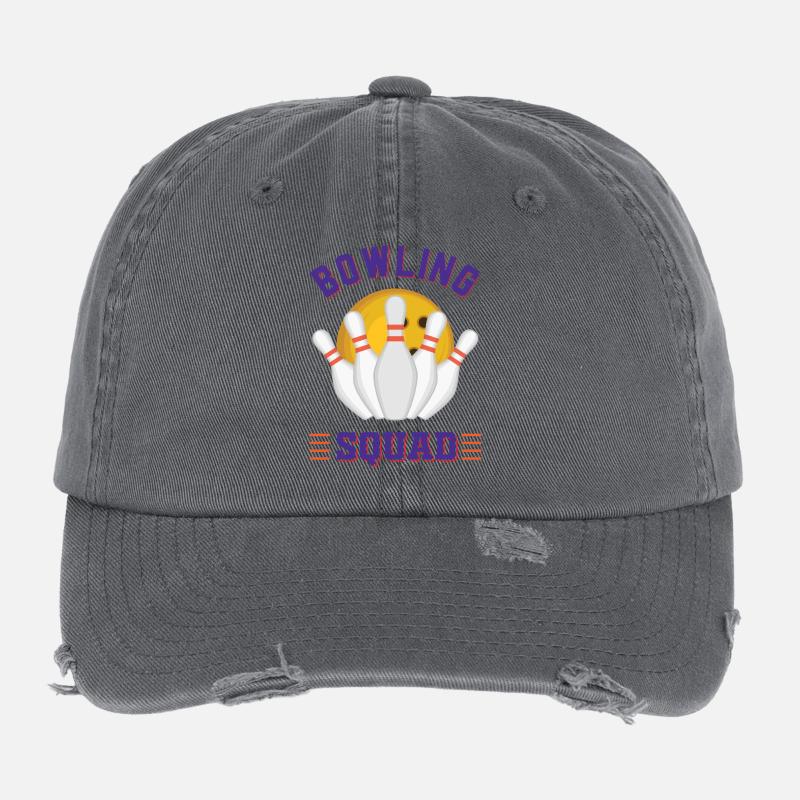 Équipe de bowling Casquette vintage effet usé Flexfit