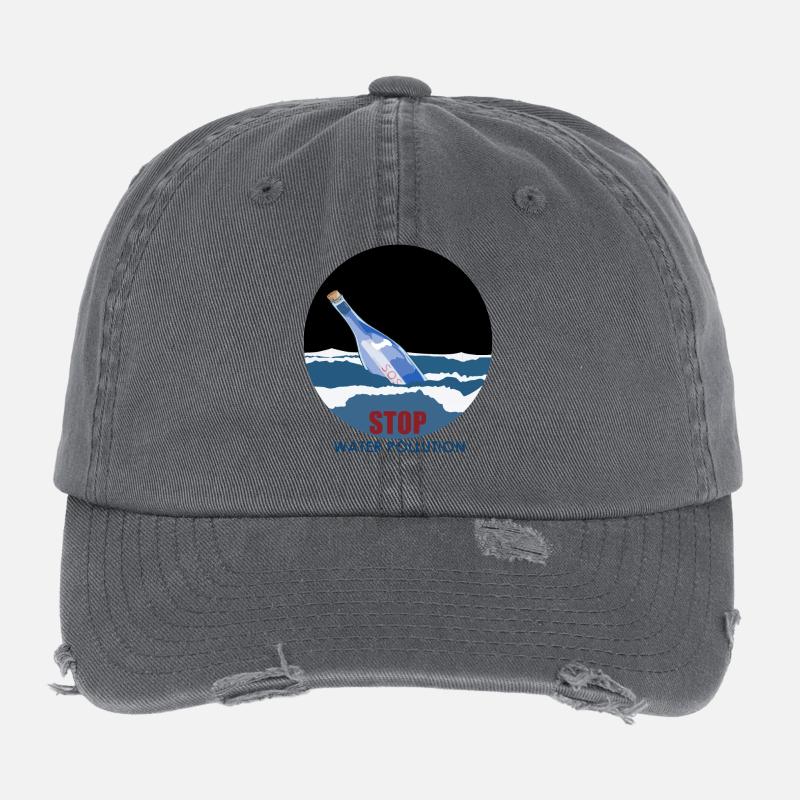 Stop water pollution Flexfit Vintage Destroyed Cap