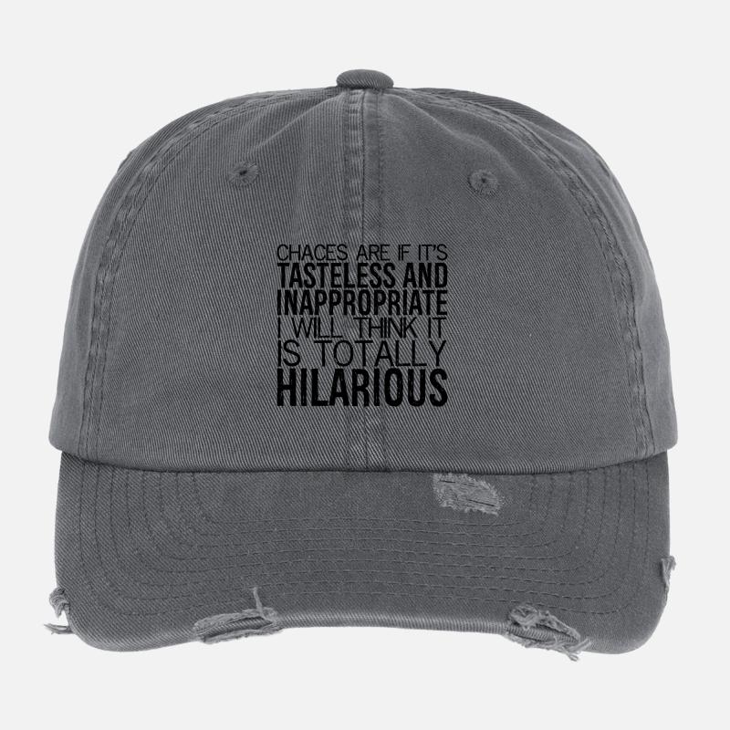 chances are If it's tasteless and inappropriate Flexfit Vintage Destroyed Cap