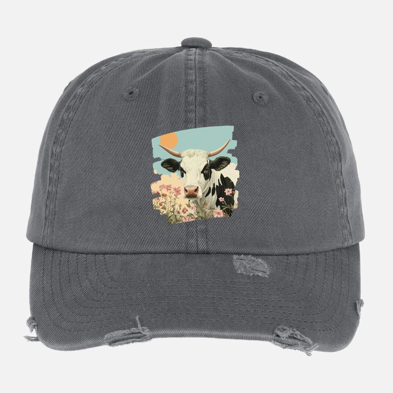 Cow Farmer Flexfit Vintage Destroyed Cap