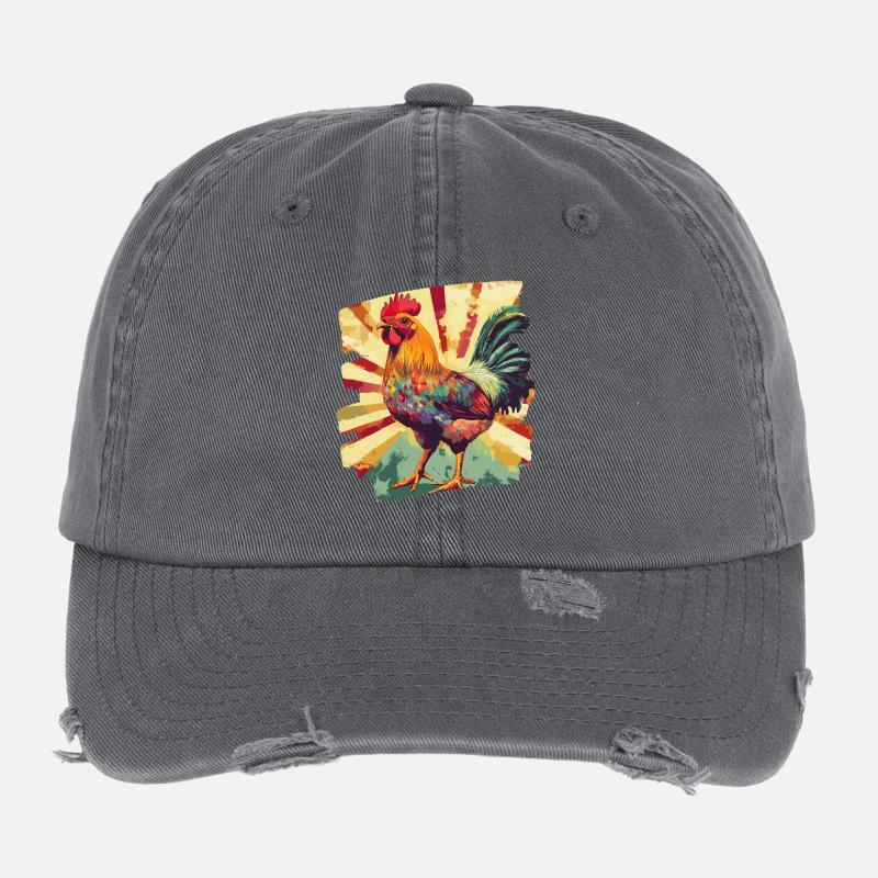 Rooster Flexfit Vintage Destroyed Cap