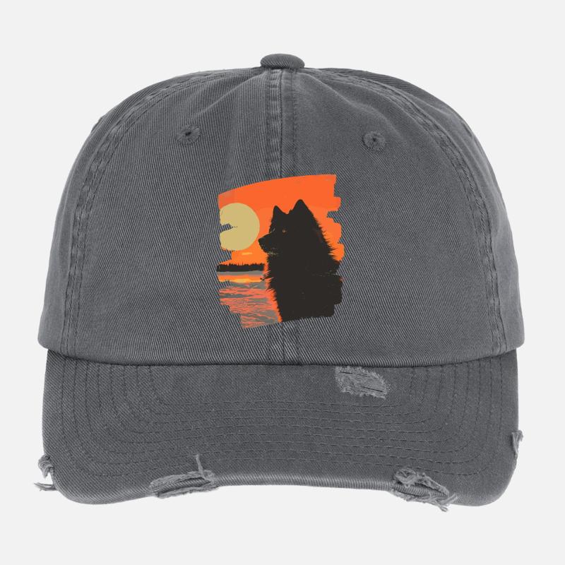 Finnischer Lapphund Flexfit Vintage Destroyed Cap