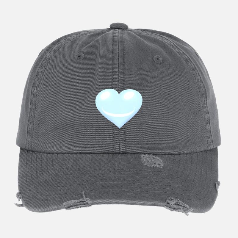 Coeur Coeurs Emotion Visage Casquette vintage effet usé Flexfit