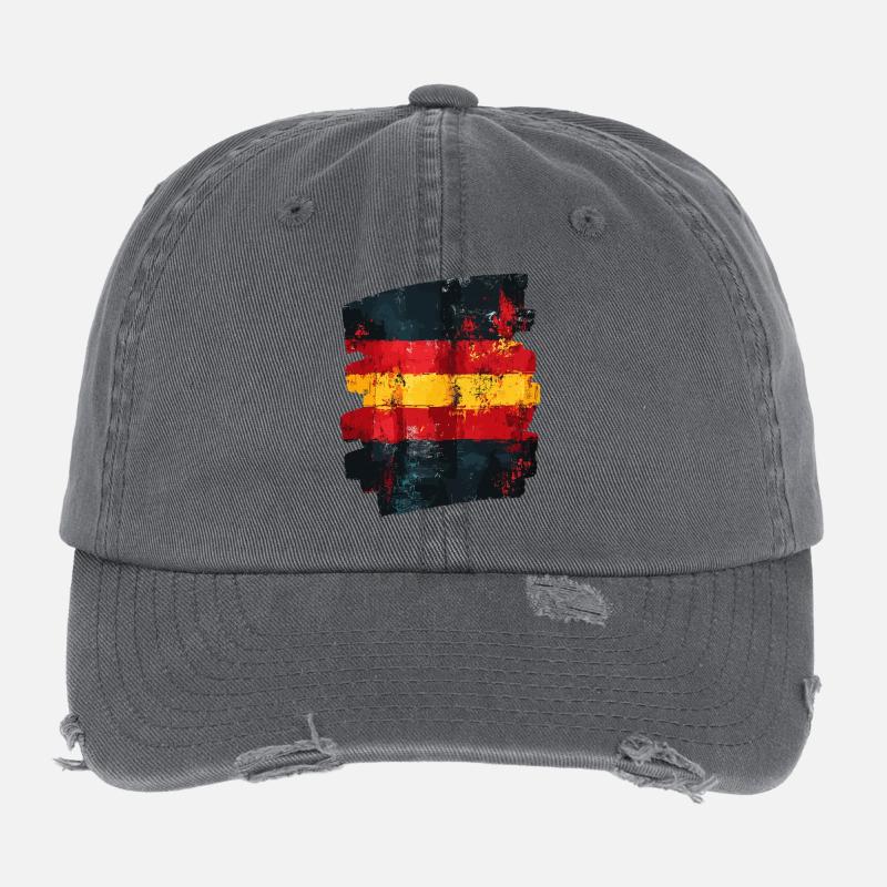 Drapeau espagnol Espagne Casquette vintage effet usé Flexfit
