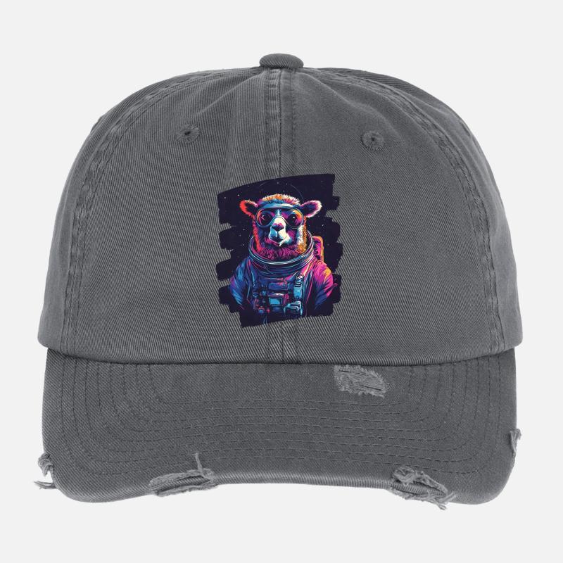 Lama Astronaut Flexfit Vintage Destroyed Cap