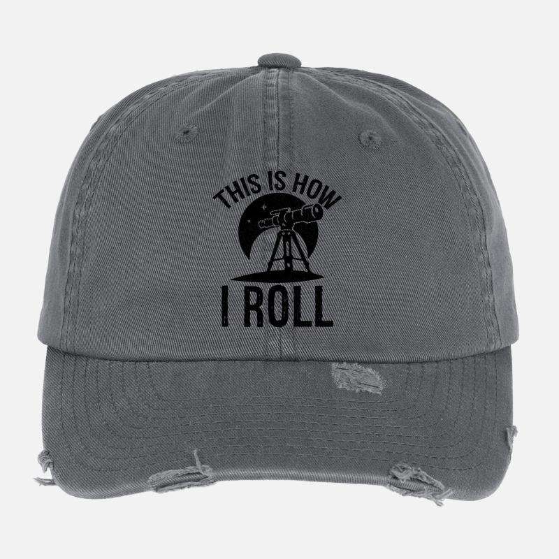 this is how I roll Astronomy Flexfit Vintage Destroyed Cap