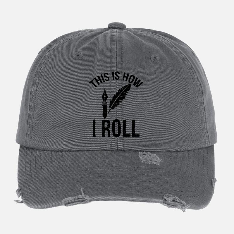 c’est comme ça que je roule Auteur Casquette vintage effet usé Flexfit