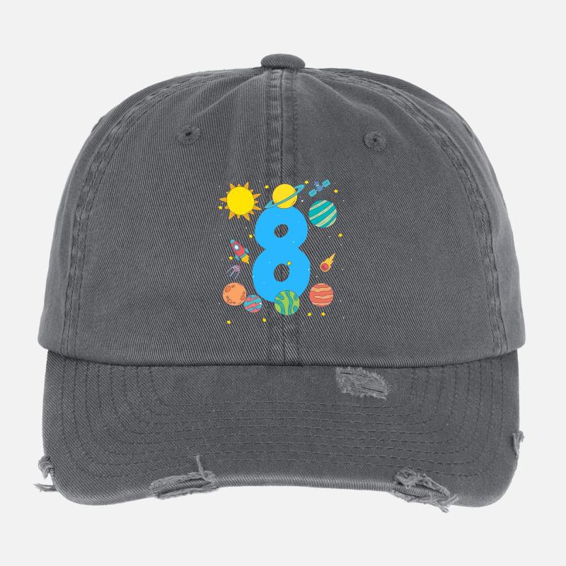Aventure spatiale huit Casquette vintage effet usé Flexfit