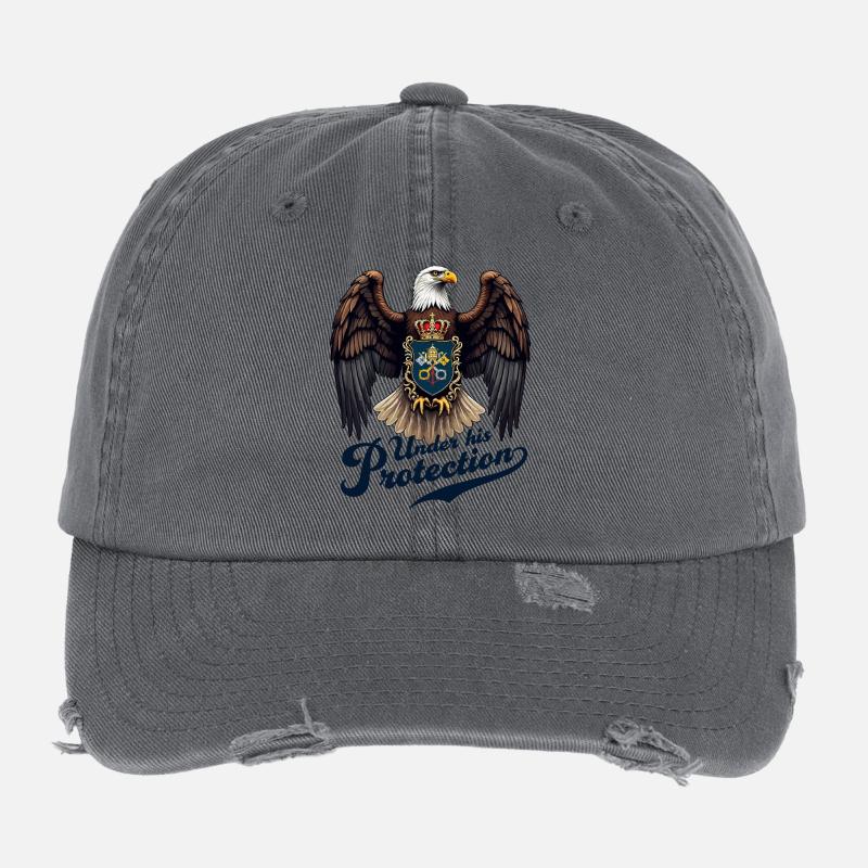 Adler der Beschützer Flexfit Vintage Destroyed Cap