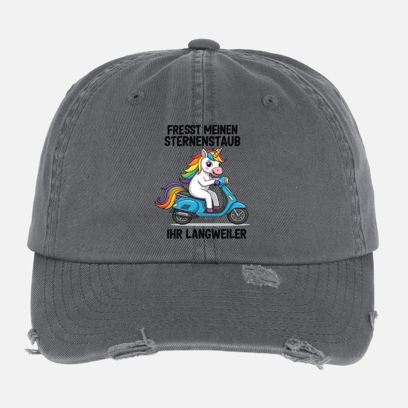 Roller-Einhorn Flexfit Vintage Destroyed Cap