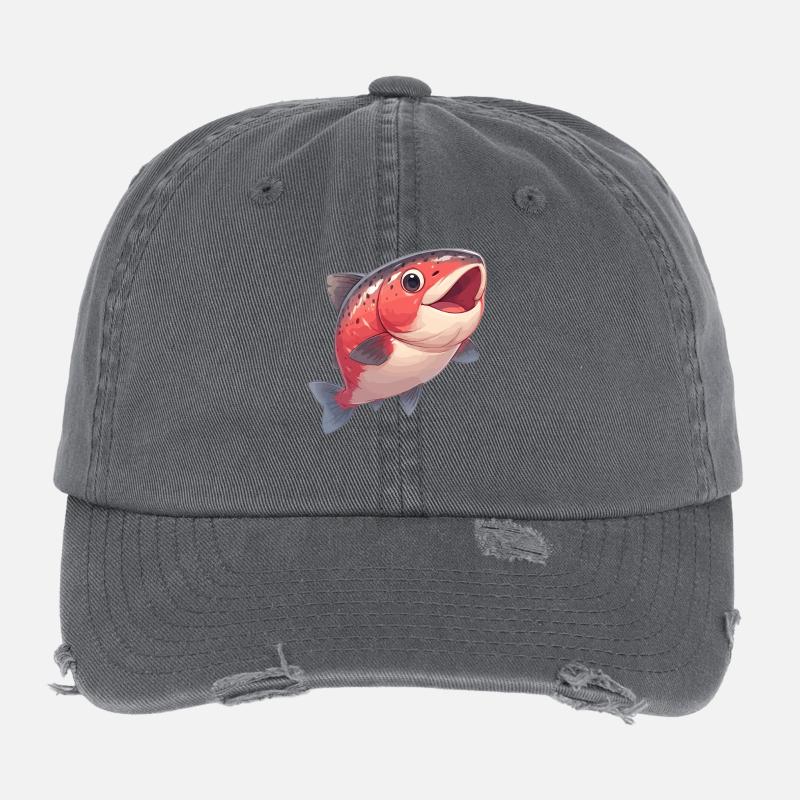 Saumon Saumon Casquette vintage effet usé Flexfit