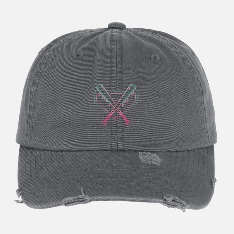 Baseball Batte de baseball Casquette vintage effet usé Flexfit