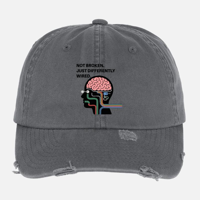 Pas cassé – juste câblé différemment Casquette vintage effet usé Flexfit