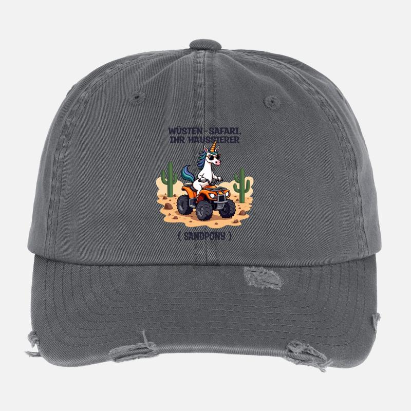 Desert Unicorn Flexfit Vintage Destroyed Cap
