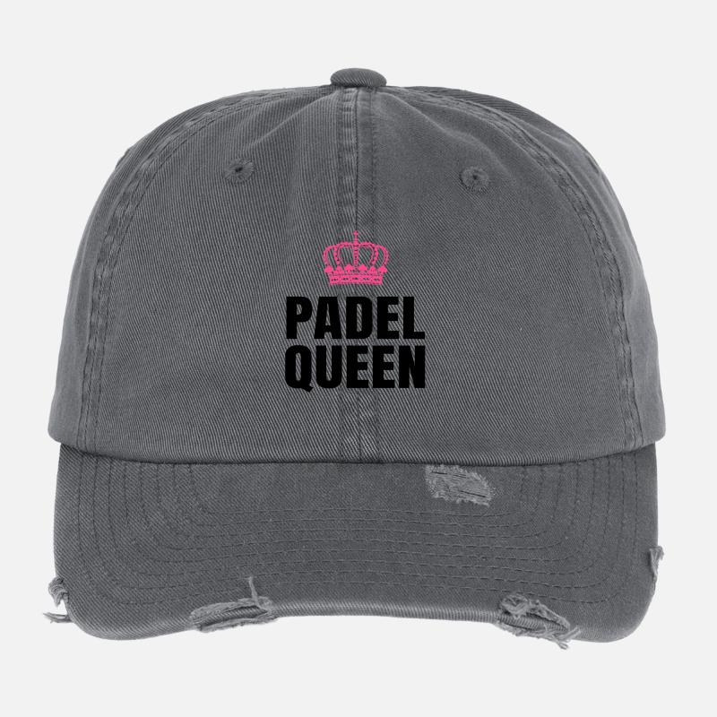Padel Queen Flexfit Vintage Destroyed Cap